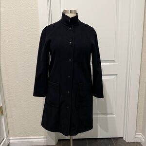 Women's Black Wool Coat - Bergdorf Goodman